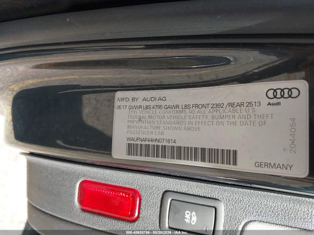2017 AUDI A4 PRESTIGE 9