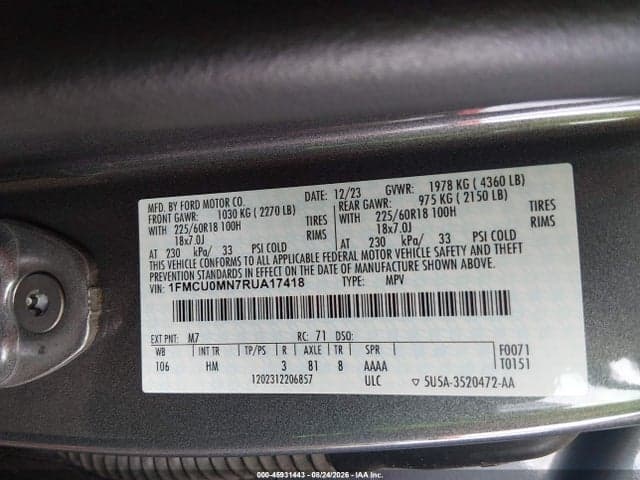 2024 FORD ESCAPE ST-LINE 9