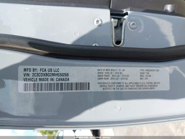 2021 DODGE CHARGER SXT RWD 9