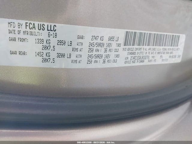 2018 CHRYSLER PACIFICA TOURING L PLUS 9