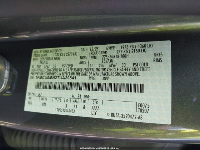 2026 FORD ESCAPE ST-LINE 9