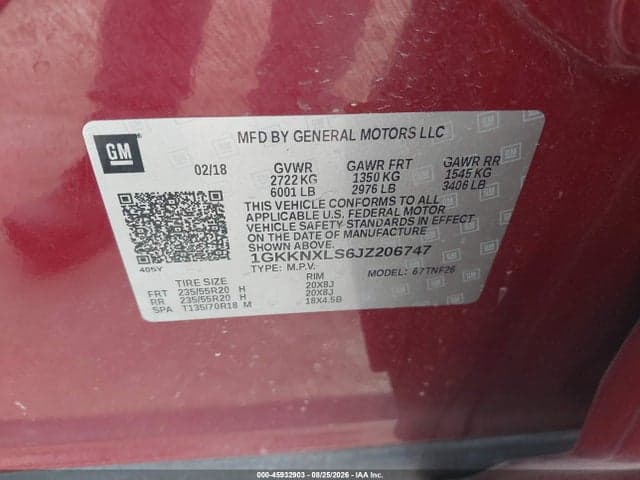 2018 GMC ACADIA DENALI 9
