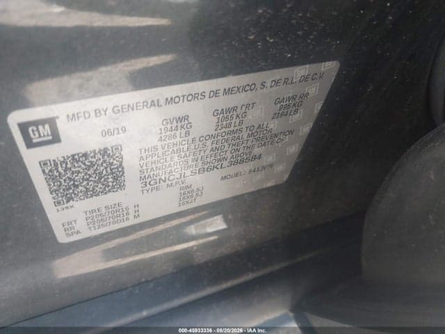 2019 CHEVROLET TRAX LT 9