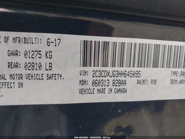2017 DODGE CHARGER SXT AWD 9