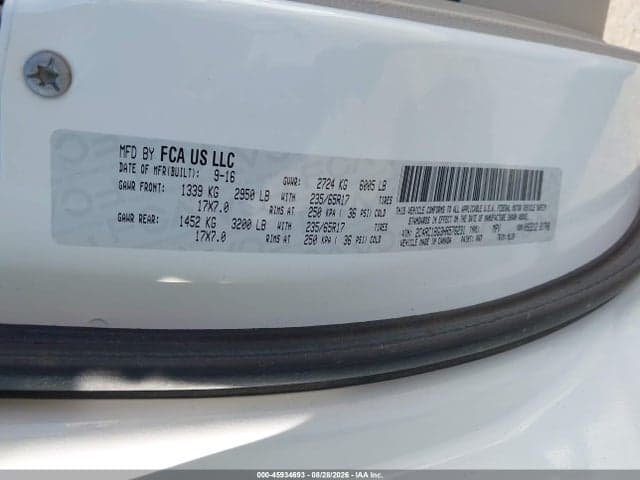 2017 CHRYSLER PACIFICA TOURING-L 9