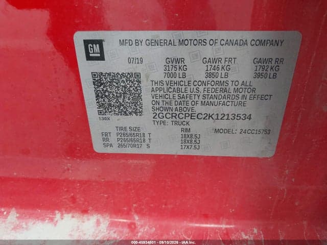 2019 CHEVROLET SILVERADO 1500 LD LT 9