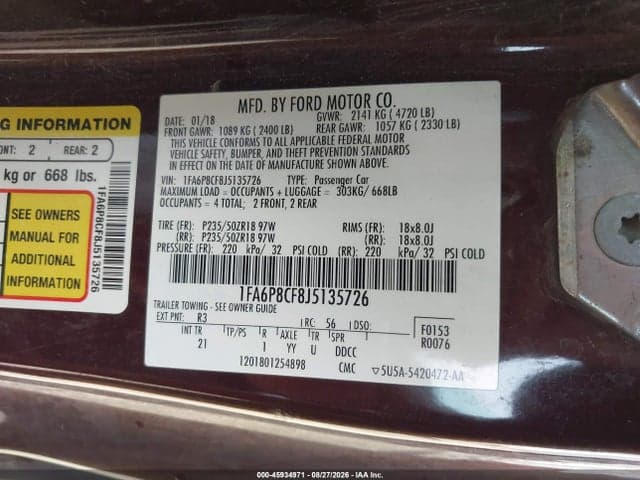 2018 FORD MUSTANG GT 9
