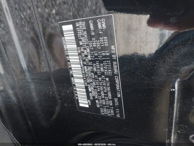 2019 SUBARU ASCENT LIMITED 9