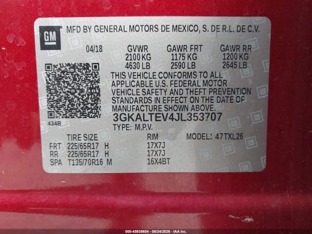 2018 GMC TERRAIN SLE 9