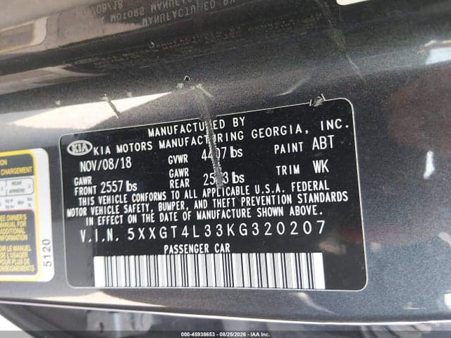 2019 KIA OPTIMA LX 9