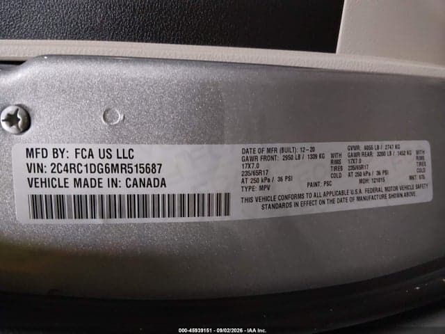 2021 CHRYSLER VOYAGER LXI 9