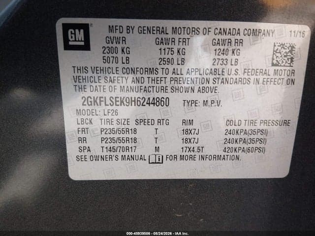 2017 GMC TERRAIN SLE-1 9