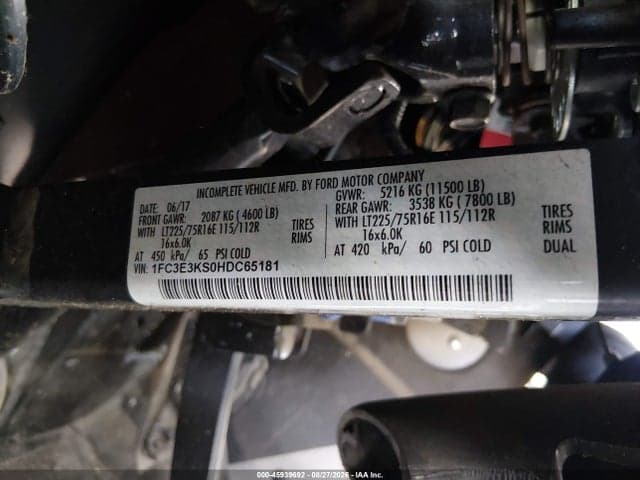 2017 FORD E-350 STRIPPED 9