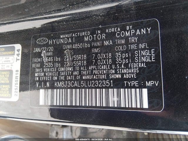 2020 HYUNDAI TUCSON ULTIMATE 9