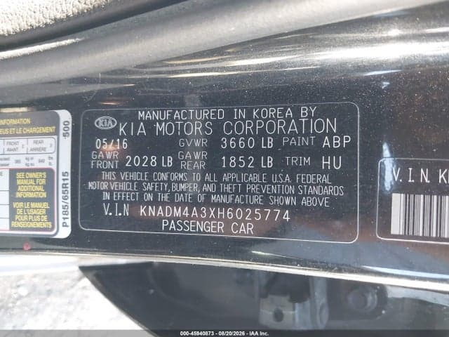 2017 KIA RIO LX 9