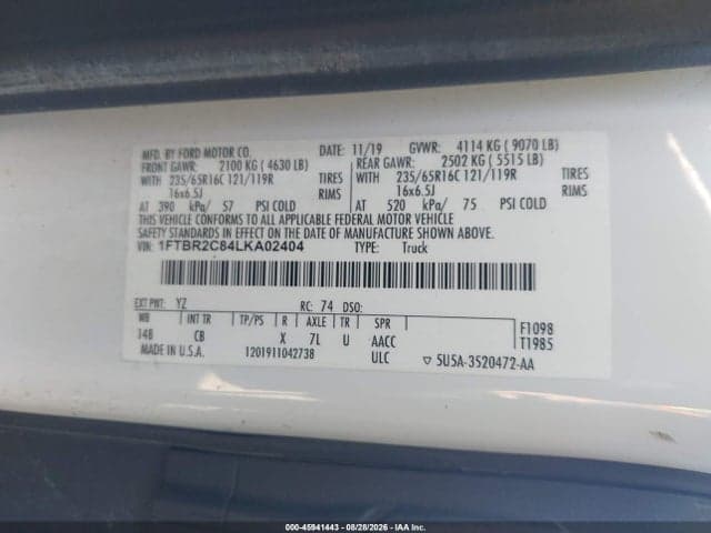 2020 FORD TRANSIT-250 9