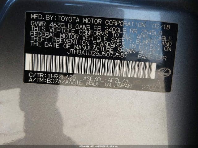 2018 LEXUS IS 300 9
