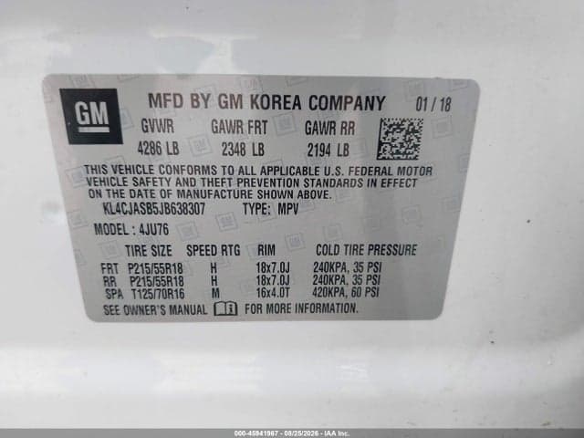2018 BUICK ENCORE PREFERRED 9