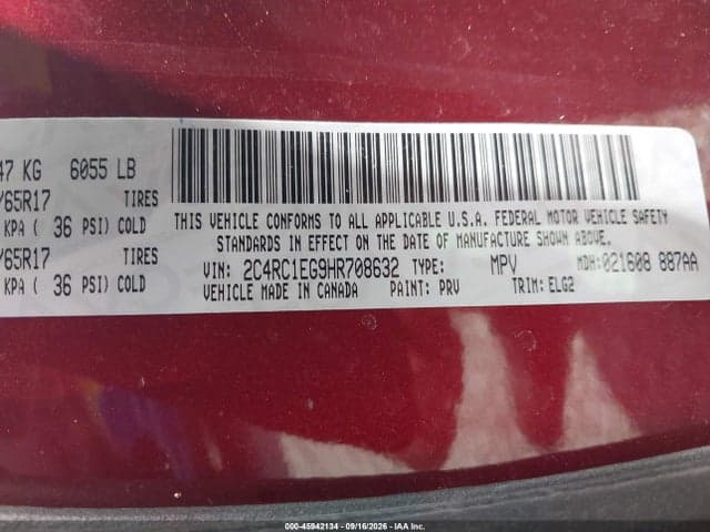 2017 CHRYSLER PACIFICA TOURING-L PLUS 9