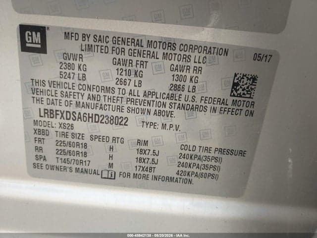2017 BUICK ENVISION ESSENCE 9