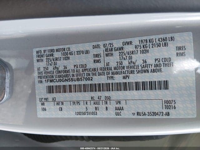2025 FORD ESCAPE ACTIVE 9