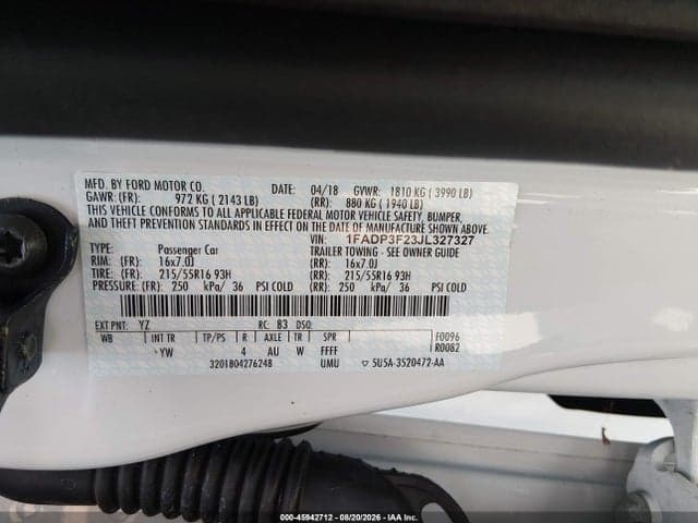 2018 FORD FOCUS SE 9
