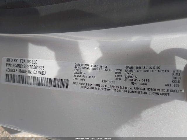 2026 CHRYSLER PACIFICA SELECT 9