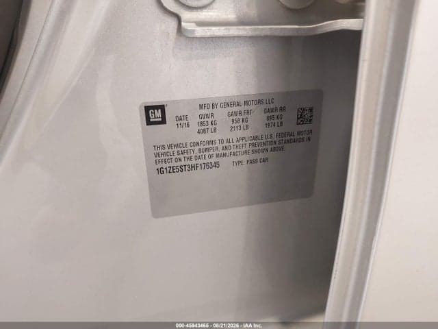 2017 CHEVROLET MALIBU 1LT 9