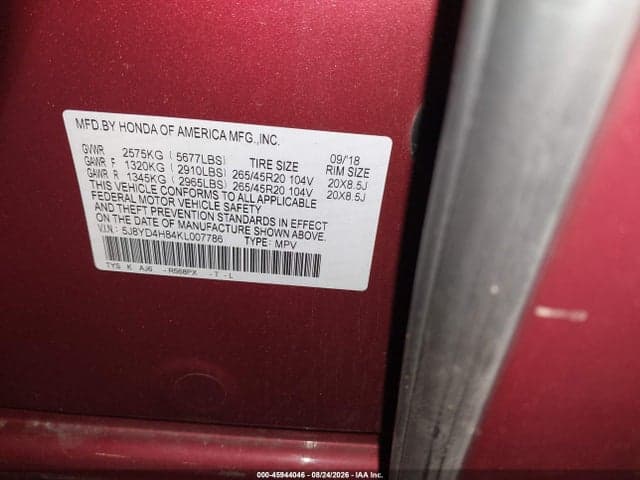 2019 ACURA MDX ADVANCE PKG 9