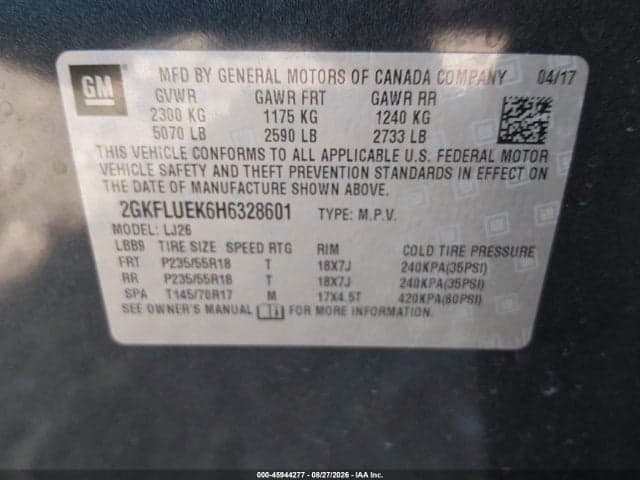 2017 GMC TERRAIN SLT 9