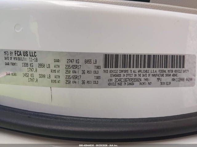 2019 CHRYSLER PACIFICA TOURING L 9