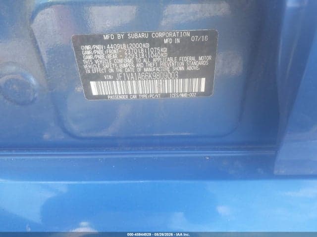 2019 SUBARU WRX 9