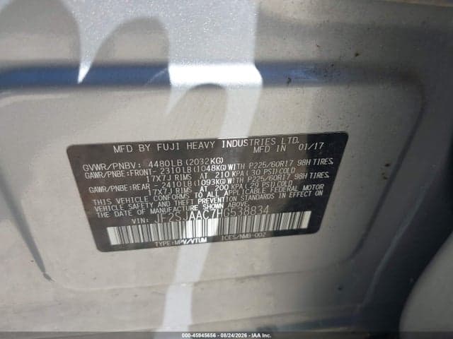 2017 SUBARU FORESTER 2.5I 9