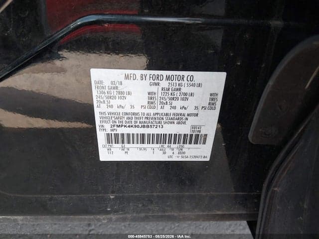 2018 FORD EDGE TITANIUM 9