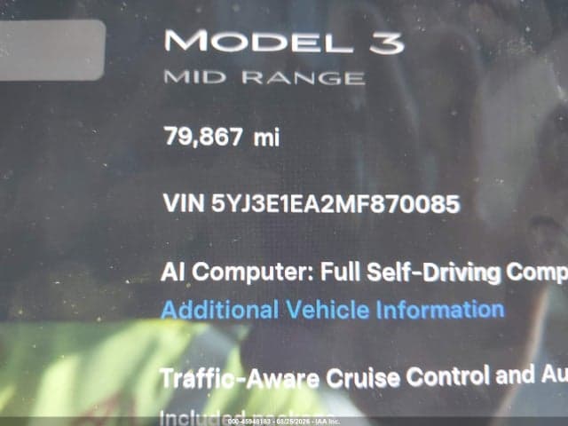 2021 TESLA MODEL 3 STANDARD RANGE PLUS REAR-WHEEL DRIVE 14
