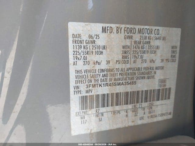 2025 FORD MUSTANG MACH-E SELECT 9