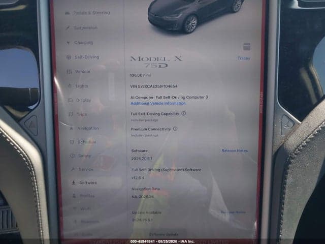 2018 TESLA MODEL X 100D/75D/P100D 8