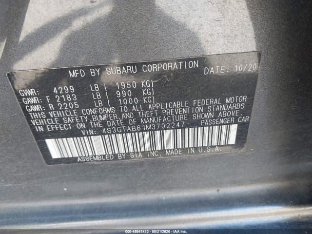 2021 SUBARU IMPREZA 9