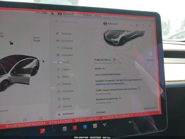 2021 TESLA MODEL 3 STANDARD RANGE PLUS REAR-WHEEL DRIVE 7