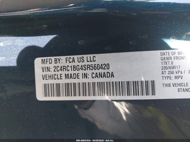 2025 CHRYSLER PACIFICA SELECT 9