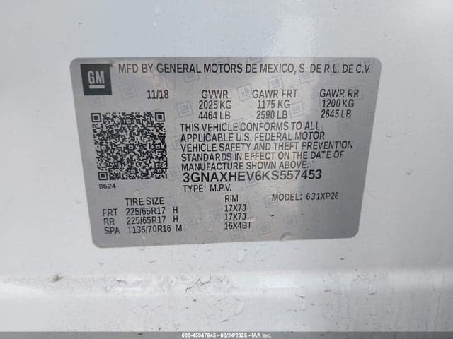 2019 CHEVROLET EQUINOX LS 9