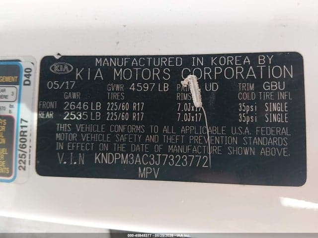 2018 KIA SPORTAGE LX 9