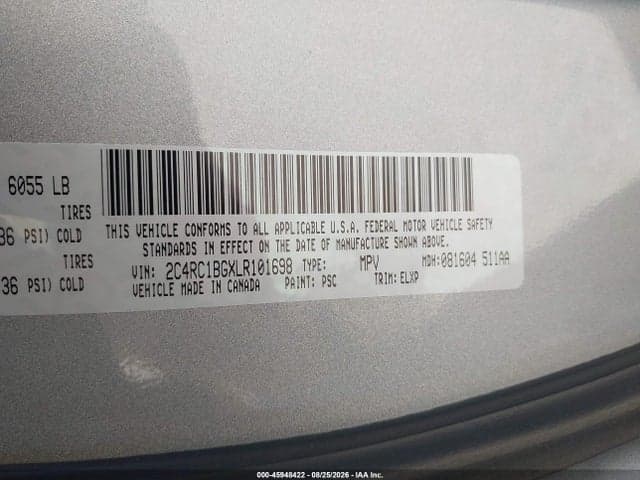2020 CHRYSLER PACIFICA TOURING L 9