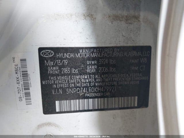 2019 HYUNDAI ELANTRA SE 9