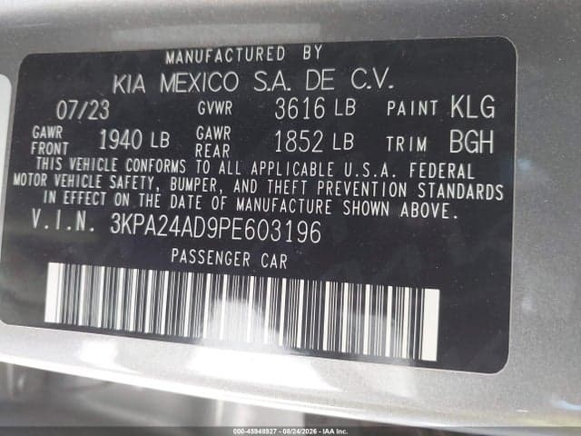 2023 KIA RIO S 9