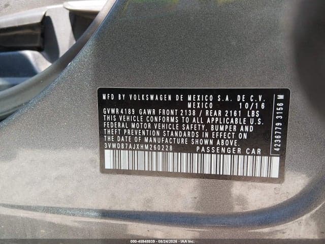 2017 VOLKSWAGEN JETTA 1.4T SE 9