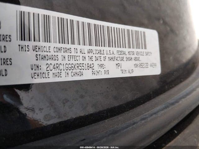 2019 CHRYSLER PACIFICA LIMITED 9