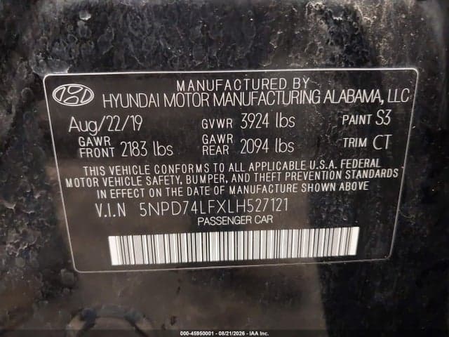 2020 HYUNDAI ELANTRA SE 9