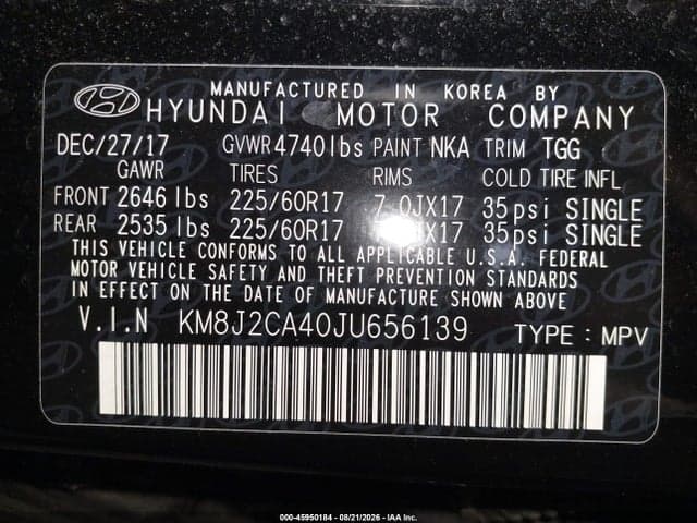 2018 HYUNDAI TUCSON SE 9