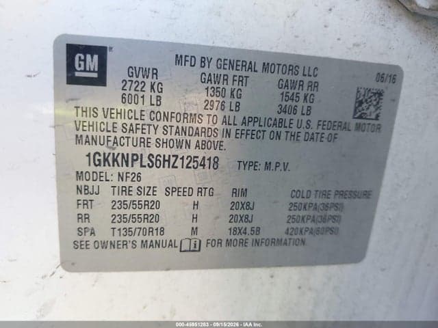 2017 GMC ACADIA DENALI 9